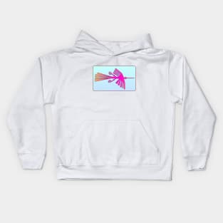 Nazca Condor Pink Kids Hoodie